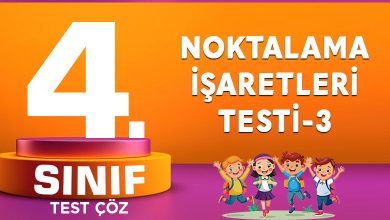 NOKTALAMA İŞARETLERİ TESTİ-3