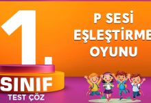 P SESİ EŞLEŞTİRME OYUNU