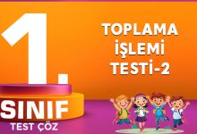 TOPLAMA İŞLEMİ TESTİ-2