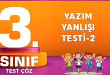YAZIM YANLIŞI TESTİ-2