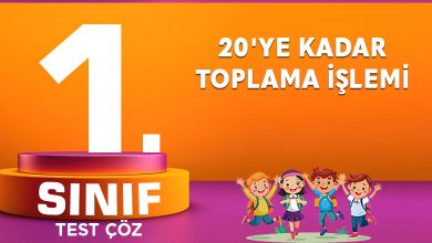 20'YE KADAR TOPLAMA İŞLEMİ