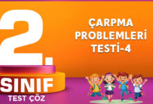 Çarpma Problemleri Testi-4