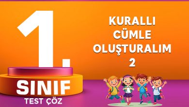 KURALLI CÜMLE OLUŞTURALIM
