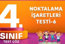 NOKTALAMA İŞARETLERİ TESTİ-6
