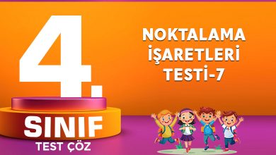 NOKTALAMA İŞARETLERİ TESTİ-7