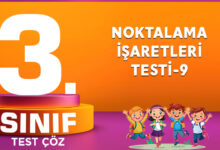 NOKTALAMA İŞARETLERİ TESTİ-9