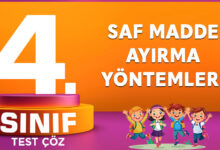 SAF MADDE AYIRMA YÖNTEMLERİ