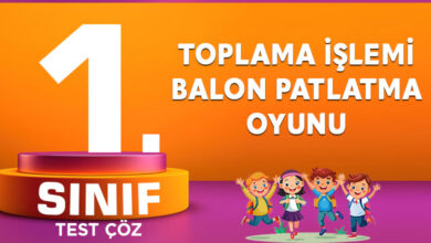 TOPLAMA İŞLEMİ BALON PATLATMA OYUNU