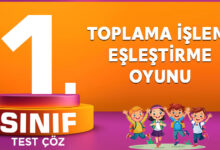 TOPLAMA İŞLEMİ EŞLEŞTİRME OYUNU