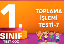 TOPLAMA İŞLEMİ TESTİ-7