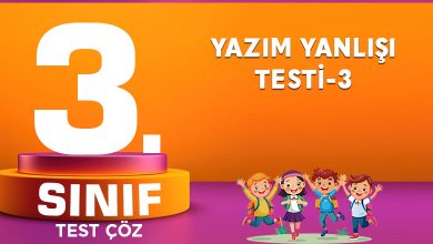 YAZIM YANLIŞI TESTİ-3