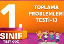 1. SINIF TOPLAMA PROBLEMLERİ TESTİ-13