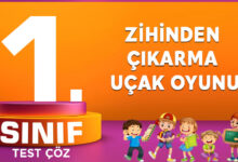 1. SINIF ZİHİNDEN ÇIKARMA UÇAK OYUNU