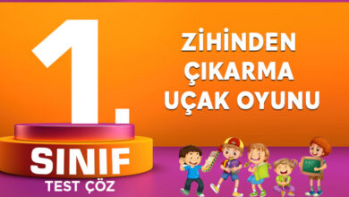 1. SINIF ZİHİNDEN ÇIKARMA UÇAK OYUNU