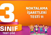 3. SINIF NOKTALAMA İŞARETLERİ TESTİ-10