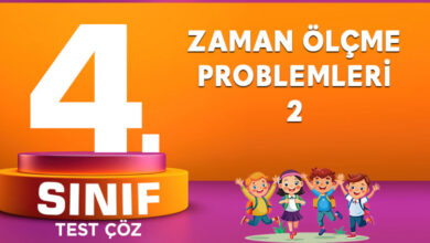 4. SINIF ZAMAN ÖLÇME PROBLEMLERİ-2