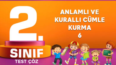 ANLAMLI VE KURALLI CÜMLE KURMA 6