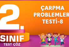 Çarpma Problemleri Testi-8