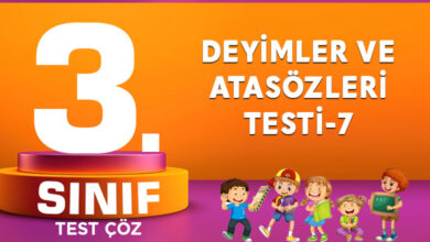 DEYİMLER VE ATASÖZLERİ TESTİ-7