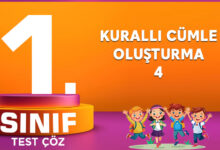 KURALLI CÜMLE OLUŞTURMA 4