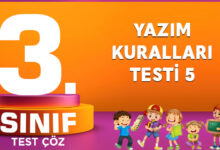YAZIM KURALLARI TESTİ 5