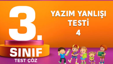 YAZIM YANLIŞI TESTİ 4