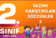 YAZIMI KARIŞTIRILAN SÖZCÜKLER 3