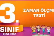 ZAMAN ÖLÇME TESTİ