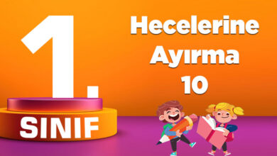 1. Sınıf Hecelere Ayırma 10