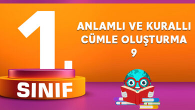 ANLAMLI VE KURALLI CÜMLE OLUŞTURMA 9
