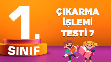 ÇIKARMA İŞLEMİ TESTİ 7