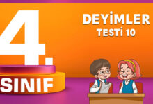 DEYİMLER TESTİ 10