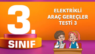 ELEKTRİKLİ ARAÇ GEREÇLER TESTİ 3