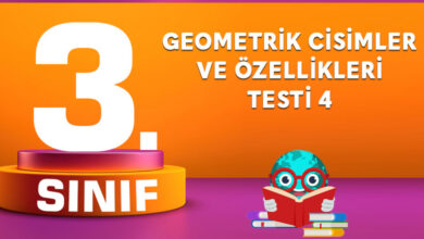 Geometrik Cisimler ve Özellikleri Testi 4