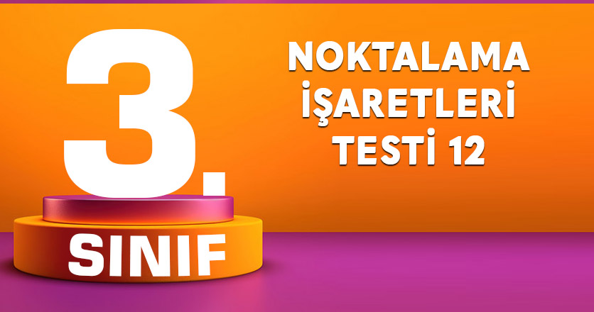 NOKTALAMA İŞARETLERİ TESTİ 12