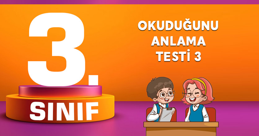 OKUDUĞUNU ANLAMA TESTİ 3