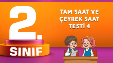 TAM SAAT VE ÇEYREK SAAT Testi 4