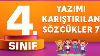 Yazımı Karıştırılan Kelimeler 7