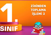 ZİHİNDEN TOPLAMA İŞLEMİ 3