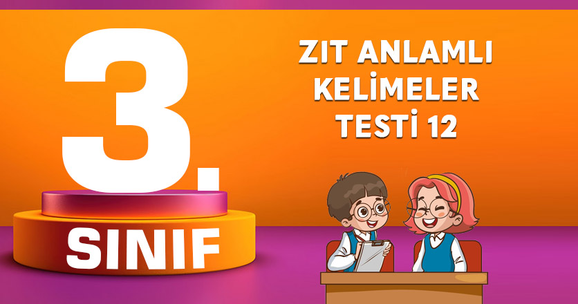 ZIT ANLAMLI KELİMELER TESTİ 12