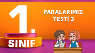 1. Sınıf Matematik Paralarımız Testi 3