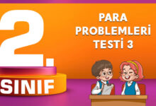 2. Sınıf Para Problemleri Testi 3