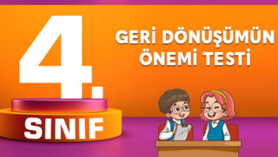4. Sınıf Geri Dönüşümün Önemi Testi