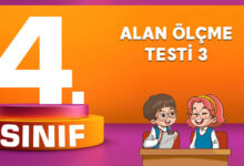 Alan Ölçme Testi 3