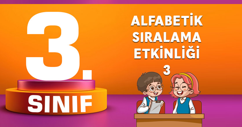Alfabetik Sıralama Etkinliği 3