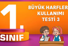 Büyük Harflerin Kullanımı Testi 3