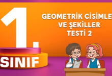 Geometrik Cisimler ve Şekiller Testi 2