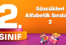 Sözcükleri Alfabetik Sıralama 3