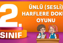 Ünlü (Sesli) Harflere Dokun Oyunu