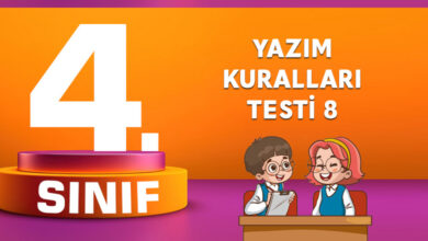 Yazım Kuralları Testi 8